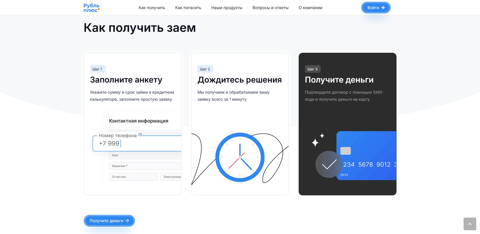 Займы Рубль плюс