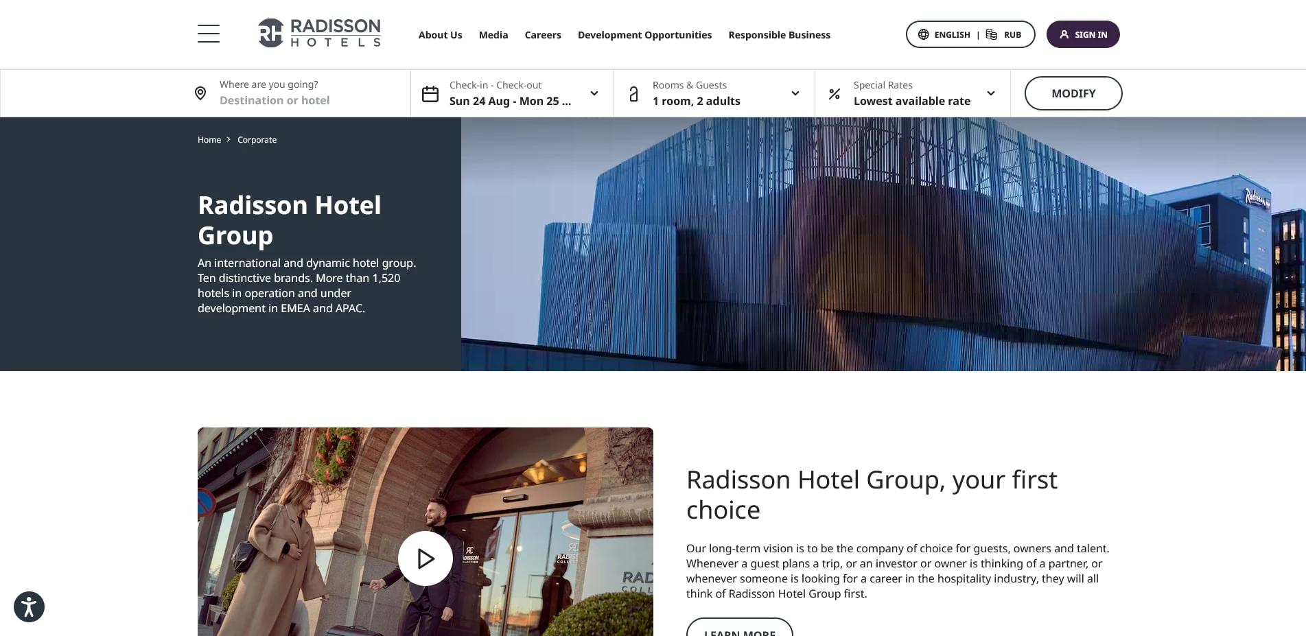 акции Radisson