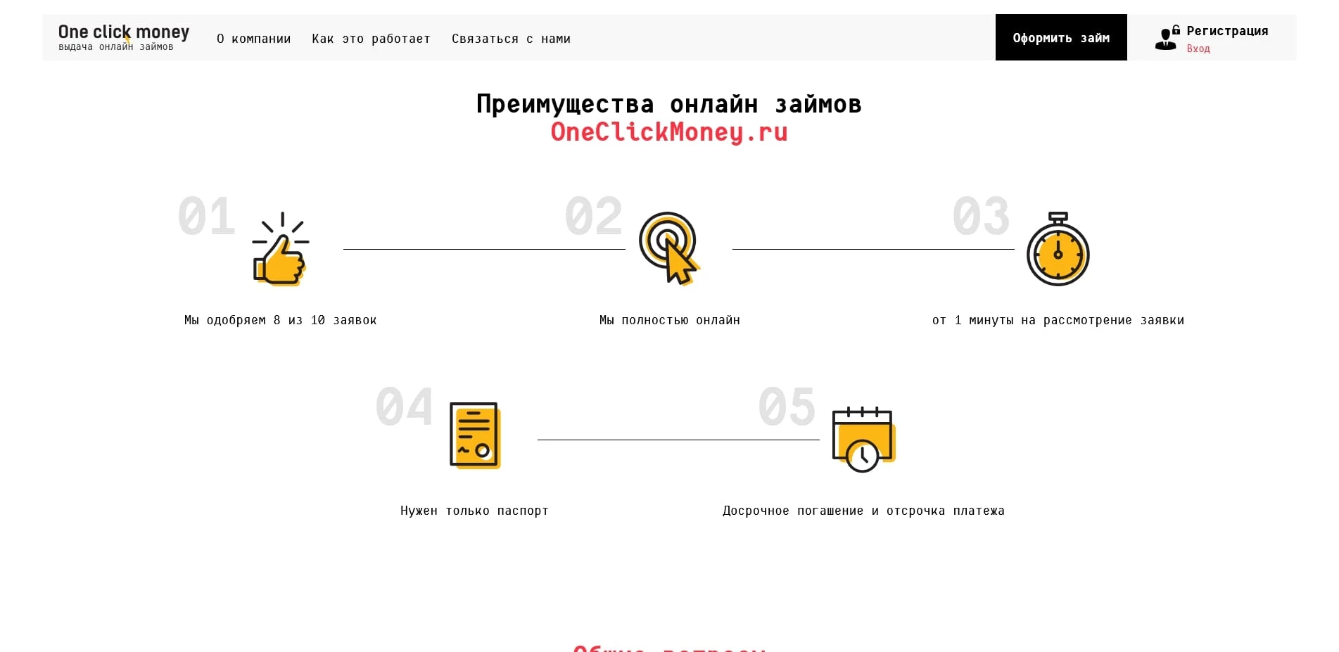 Промокоды OneClickMoney