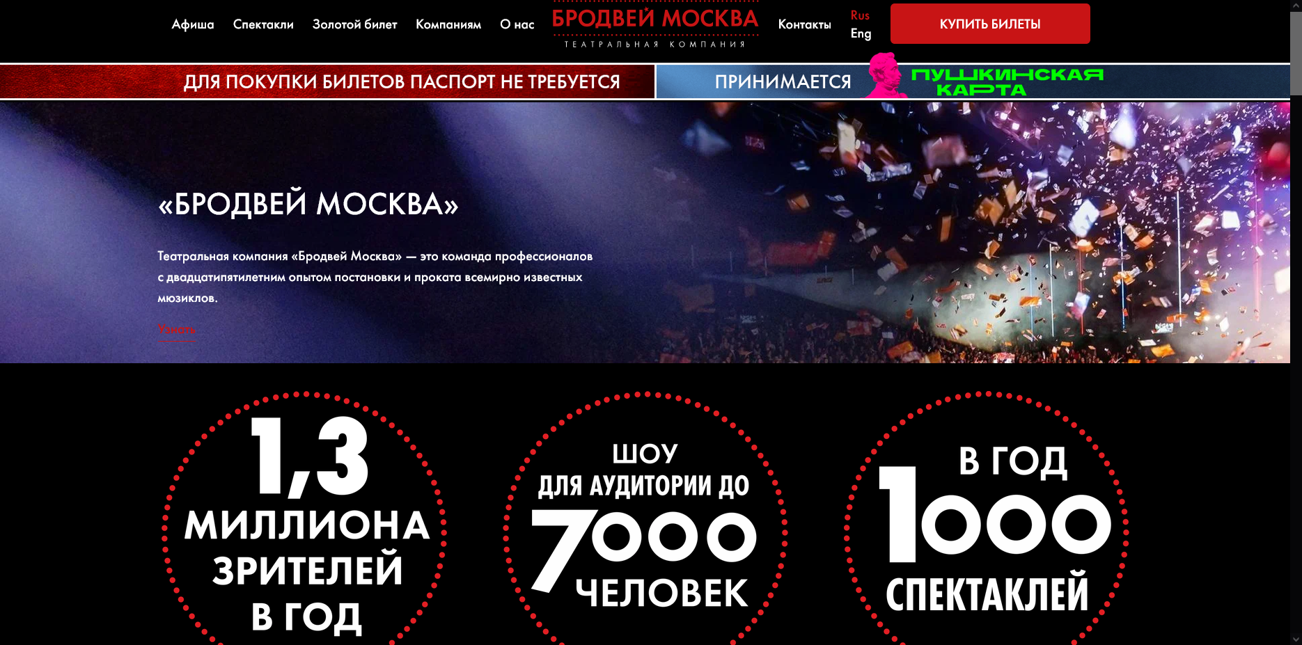 Бродвей Москва скидки